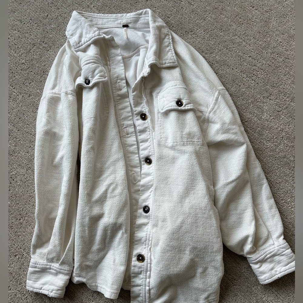 FREE PEOPLE OFF WHITE SHACKET